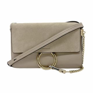 Chloe - クロエ Chloe ショルダーバッグ スエード/レザー グレージュ レディース 送料無料【中古】 z0659