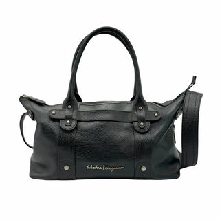 サルヴァトーレフェラガモ(Salvatore Ferragamo)のサルヴァトーレフェラガモ Salvatore Ferragamo ショルダーバッグ ハンドバッグ レザー ブラック ユニセックス 送料無料【中古】 z0692(ショルダーバッグ)