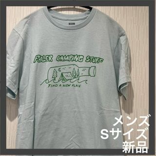 ポーラー(POLeR)のPOLERポーラー アウトドア 半袖Tシャツ 水色　メンズＳ新品(その他)