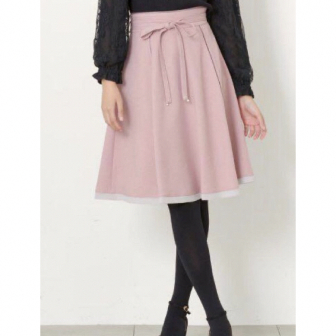 ミッシュマッシュ　MISCH MASCHリボンスカート　ピンク　 レディースのスカート(ひざ丈スカート)の商品写真