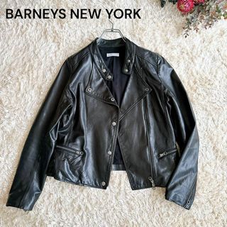 BARNEYS NEW YORK - 美品♡ バーニーズニューヨーク　羊革　レザージャケット　ライダースジャケット　革