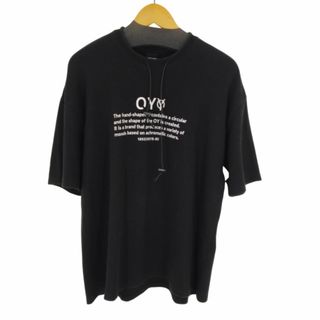 OY(オーワイ) 両面プリント S/S スェットTシャツ ネックドローコード(Tシャツ/カットソー(半袖/袖なし))