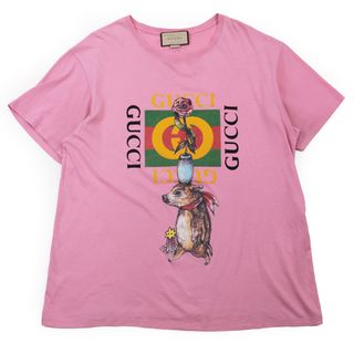 グッチ(Gucci)の【クリアランスSALE】グッチ YUKO HIGUCHI 2021AW 日本限定 コレクション ロゴプリント 半袖 Ｔシャツ メンズ サイズ L ピンク イタリア製 JAPAN EXCLUSIVE GUCCI(Tシャツ/カットソー(半袖/袖なし))