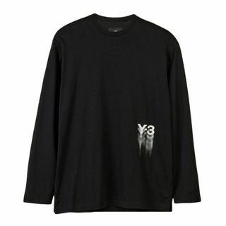 ワイスリー(Y-3)の送料無料 2 Y-3 ワイスリー GFX LS TEE IZ3122 ブラック Tシャツ カットソー 長袖 男女兼用 size S(Tシャツ(長袖/七分))