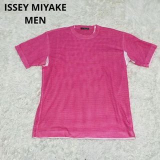 イッセイミヤケ(ISSEY MIYAKE)のISSEYMIYAKE イッセイミヤケ　メン　ギンガム　チェック　Tシャツ(Tシャツ/カットソー(半袖/袖なし))