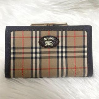 ⭐️ノバチェック⭐️Burberry折り畳み財布 ブラウン がま口