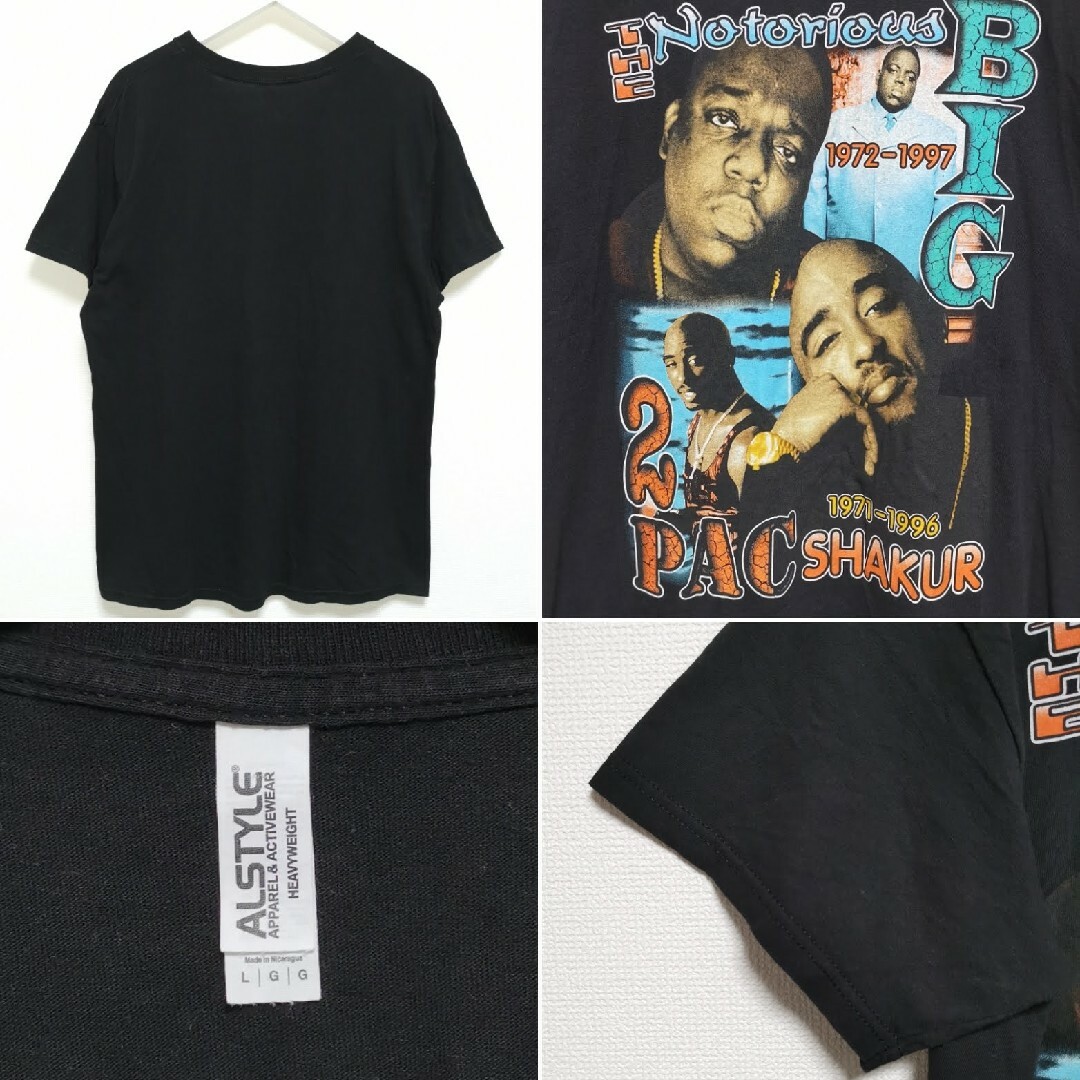 Snoop Dogg - L 00s TUPAC NOTORIOUS BIG Tシャツ 2PAC ビギーの Snoop Dogg - L 00s TUPAC NOTORIOUS BIG Tシャツ 2PAC ビギーの