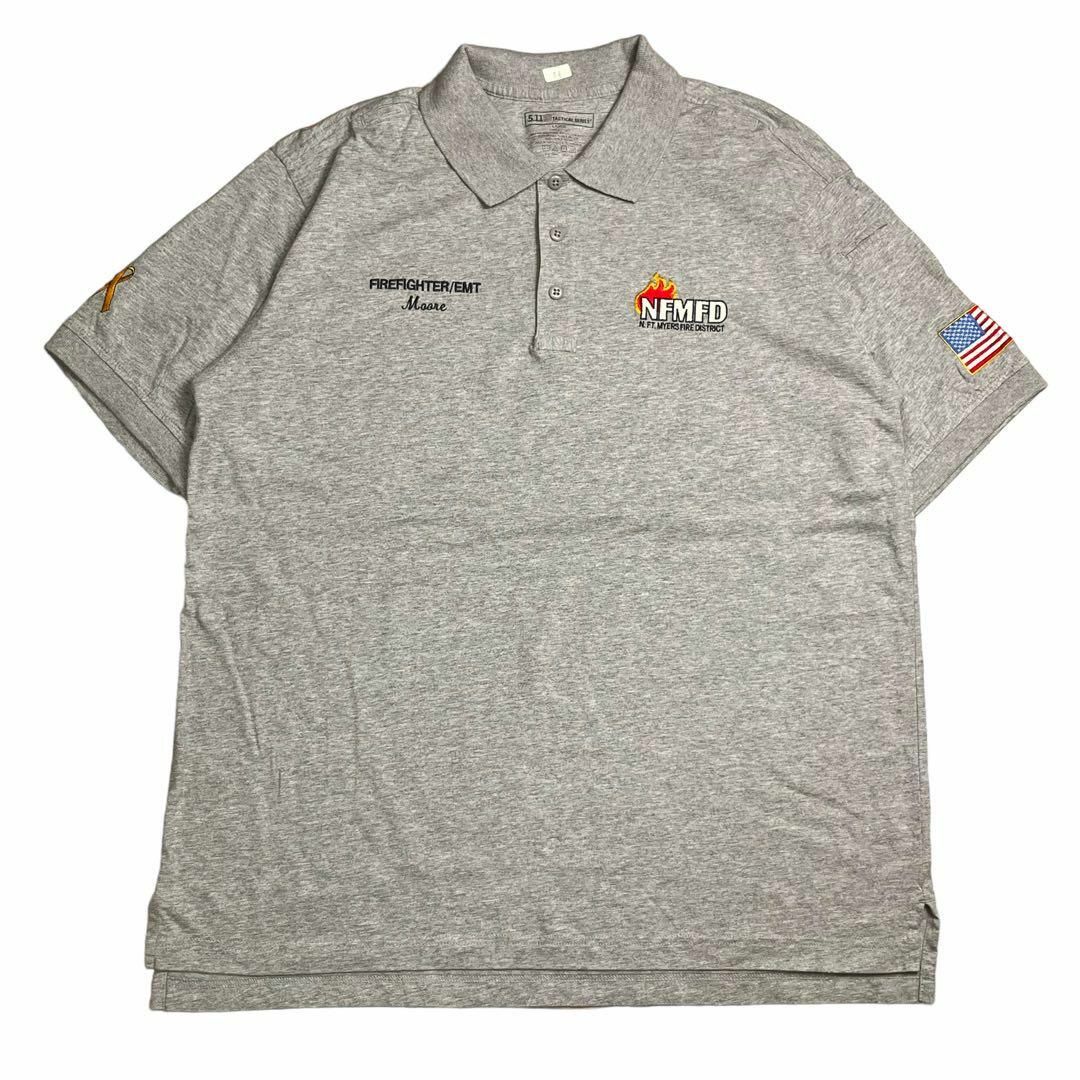 ポロシャツ　半袖　ゴルフ　企業　ロゴ　刺繍　ワンポイント　アメカジ メンズのトップス(ポロシャツ)の商品写真