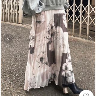 アメリヴィンテージ(Ameri VINTAGE)のアメリヴィンテージ HOLLY VINTAGE PLEATS SKIRT(ロングスカート)