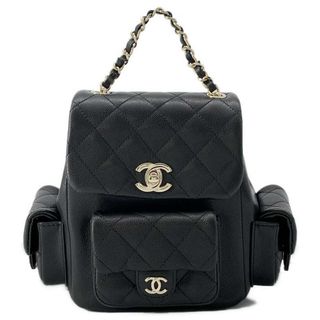 シャネル(CHANEL)のシャネル リュック マトラッセ ココマーク キャビアスキン AS4399 CHANEL バックパック バッグ 黒(リュック/バックパック)