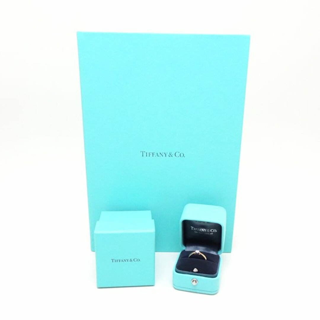 Tiffany & Co.(ティファニー)のTIFFANY&Co. ティファニー ハーモニー リング ダイヤモンド0.19ct F.VVS1.3Excellent 12号 750PG K18RG ローズゴールド xPt950プラチナ /291696【中古】【BJ】 レディースのアクセサリー(リング(指輪))の商品写真