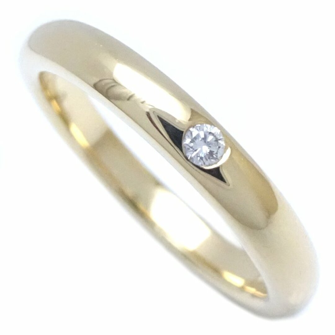TIFFANY&Co. ティファニー スタッキング バンド リング 指輪 1Pダイヤモンド 7.5号 K18YG イエローゴールド/291697【中古】【BJ】 TIFFANY&Co. ティファニー スタッキング バンド リング 指輪 1Pダイヤモンド 7.5号 K18YG イエローゴールド/291697【中古】【BJ】