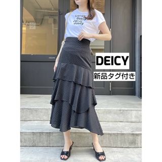 【新品タグ付き】DEICY デイジー ドットティアードスカート サイズ0