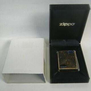 ジッポー(ZIPPO)の【未使用】Zippo（ジッポー） 両面加工 24金メッキいぶし 3ミクロン(タバコグッズ)