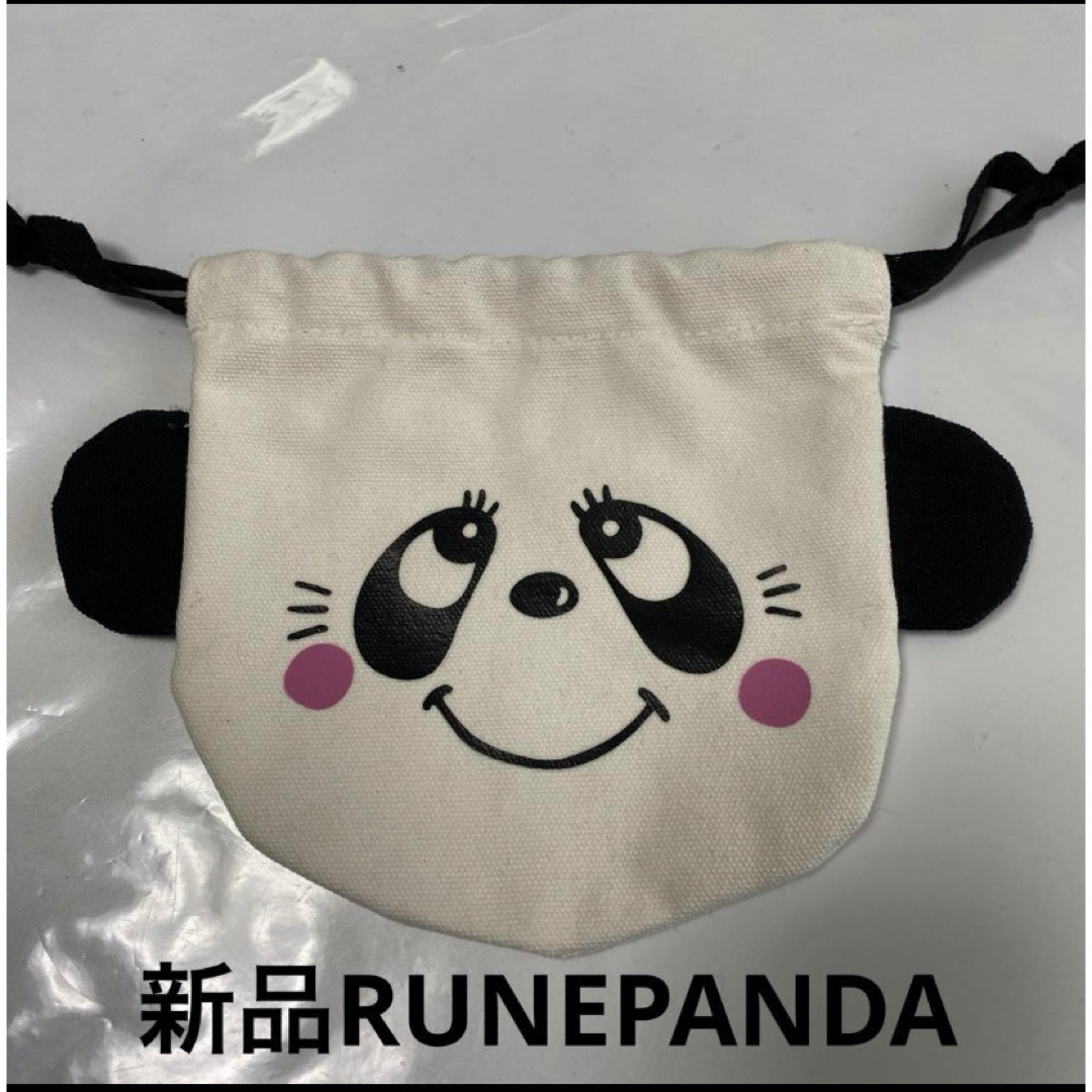 新品　RUNEPANDA  パンダ巾着 レディースのファッション小物(ポーチ)の商品写真