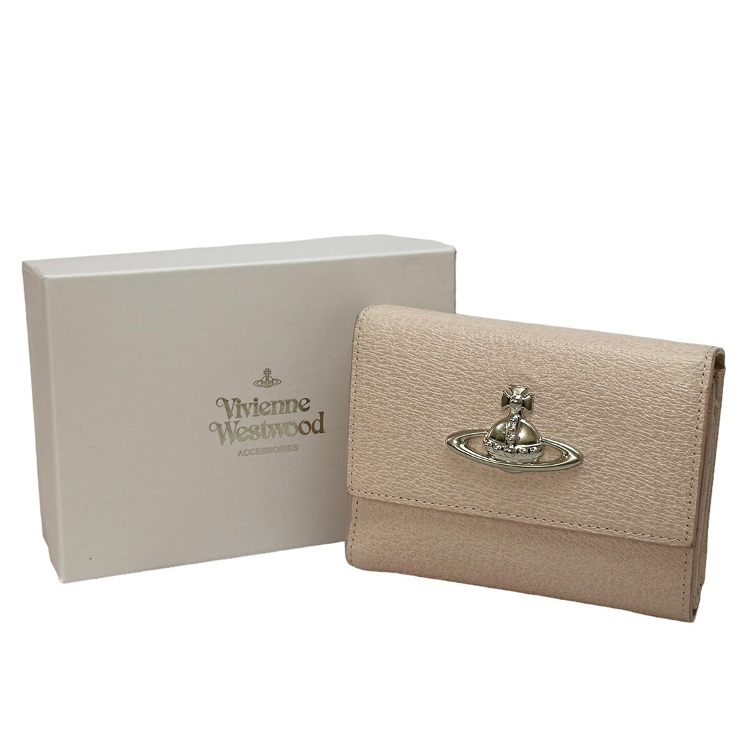 Vivienne Westwood(ヴィヴィアンウエストウッド)のVivienne Westwood EXECUTIVE 二つ折り財布 ピンク 中古 ヴィヴィアンウエストウッド レディースのファッション小物(財布)の商品写真
