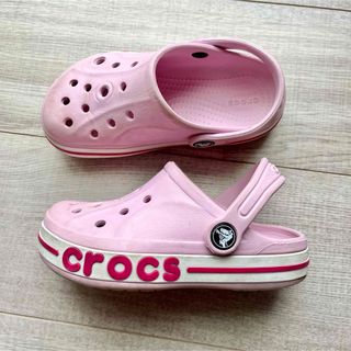 クロックス(crocs)のクロックス　サンダル　18㎝　女の子(サンダル)