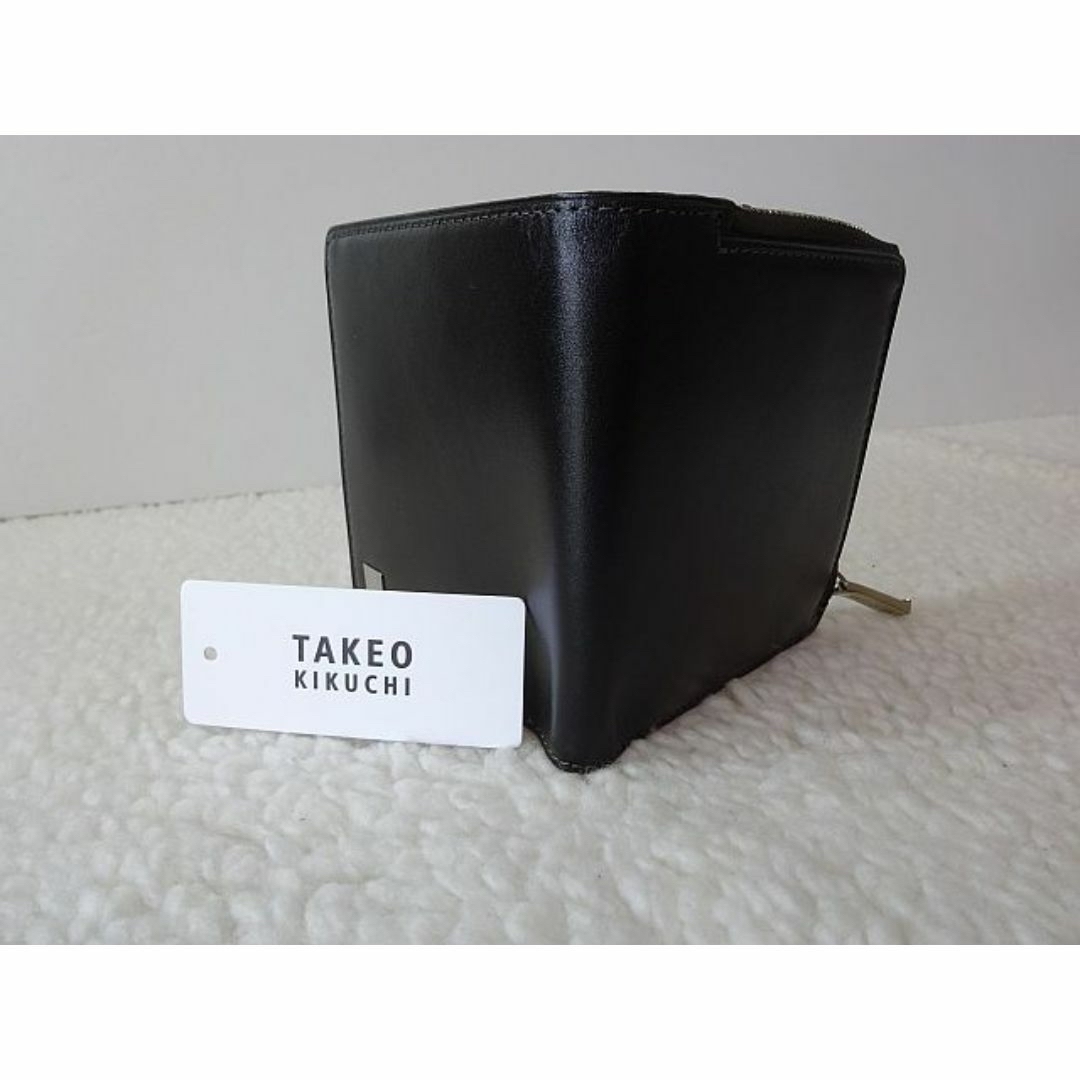 TAKEO KIKUCHI(タケオキクチ)の【新品・本物】TAKEO KIKUCHI  二つ折財布/黒 ￥12,100- メンズのファッション小物(折り財布)の商品写真