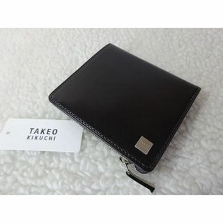 タケオキクチ(TAKEO KIKUCHI)の【新品・本物】TAKEO KIKUCHI  二つ折財布/黒 ￥12,100-(折り財布)