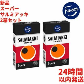 Fazer スーパー サルミアッキ 2箱×40g セット フィンランドのお菓子(菓子/デザート)