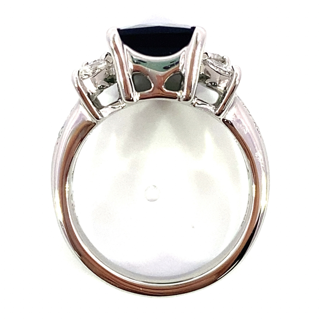 【YC9451】Pt900 天然グリーントルマリン ダイヤモンド リング レディースのアクセサリー(リング(指輪))の商品写真