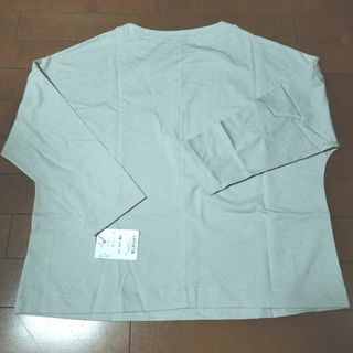 訳有【新品未使用】ハルメク　オーガニックコットンプルオーバー（ゆったり・七分袖）(Tシャツ(長袖/七分))