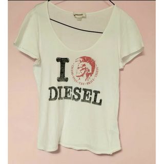 ディーゼル(DIESEL)のディーゼル 半袖 Tシャツ ホワイト  XS レディース(Tシャツ(半袖/袖なし))