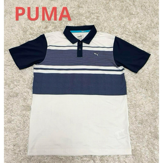プーマ(PUMA)のゴルフウェア　メンズ　プーマ　ブルー&ホワイト　ストレッチ　クール　XS(ウエア)