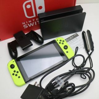 ニンテンドースイッチ(Nintendo Switch)の超美品 Nintendo Switch ネオンイエロー M777(家庭用ゲーム機本体)