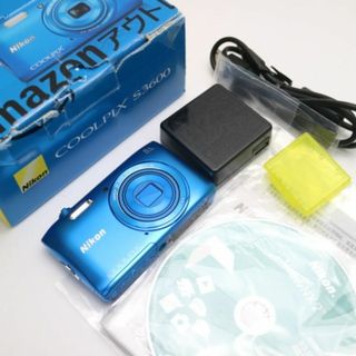 ニコン(Nikon)の超美品 COOLPIX S3600 コバルトブルー M777(コンパクトデジタルカメラ)