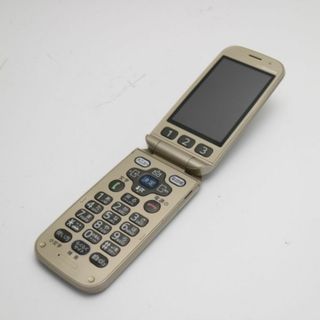 フジツウ(富士通)の中古 F-08C ゴールド M777(携帯電話本体)