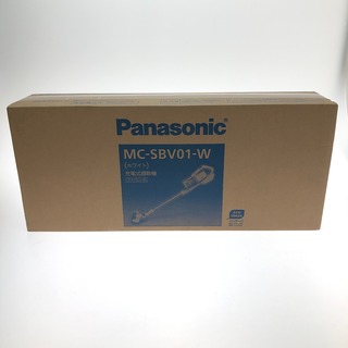 パナソニック(Panasonic)の□□Panasonic パナソニック 充電式掃除機 サイクロン式 コードレス MC-SBV01-W ホワイト(掃除機)