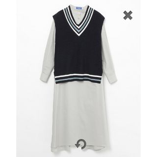 ブルーレーベルクレストブリッジ(BLUE LABEL CRESTBRIDGE)のブルーレーベルクレストブリッジ☆ベスト付ワンピース(ロングワンピース/マキシワンピース)