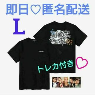 ルセラフィム(LE SSERAFIM)のルセラフィム Tシャツ Lサイズ トレカ付き ペンミ ピオナ(Tシャツ(半袖/袖なし))