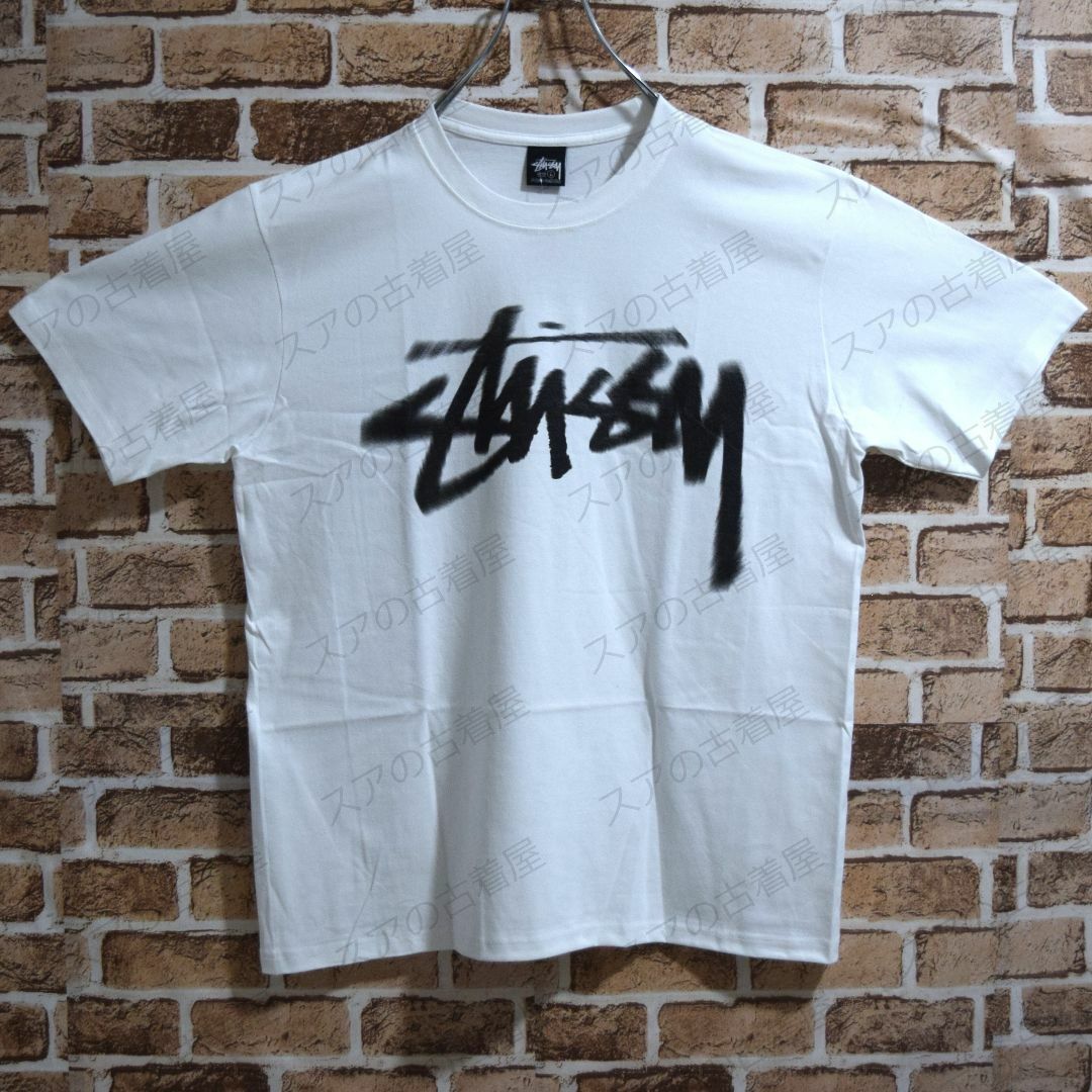 STUSSY(ステューシー)の《nekonekonico様専用》正規・新品タグ　DIZZYロゴ　ホワイト　L メンズのトップス(Tシャツ/カットソー(半袖/袖なし))の商品写真