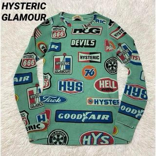 HYSTERIC GLAMOUR - レア　ヒステリックグラマー　初期　90's　総柄　ロゴ　プリント　ロンT　長袖