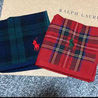 ポロラルフローレン(POLO RALPH LAUREN)のラルフローレン　ハンカチ　2枚(ハンカチ/ポケットチーフ)