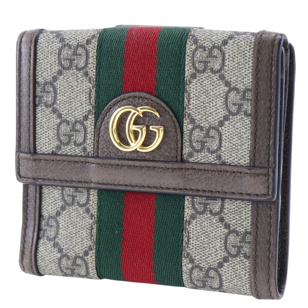 【GUCCI】グッチ Wホックサイフ 523173 GGスプリームキャンバス レディース 二つ折り財布 【GUCCI】グッチ Wホックサイフ 523173 GGスプリームキャンバス レディース 二つ折り財布