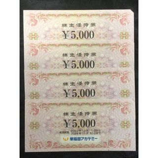 早稲田アカデミー株主優待20000円分