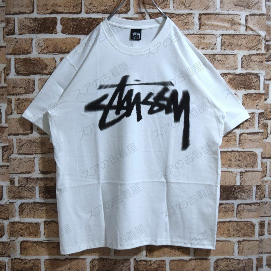 STUSSY(ステューシー)の《ステューシー》正規・新品タグ　DIZZYロゴ　ホワイト　XL　Tシャツ メンズのトップス(Tシャツ/カットソー(半袖/袖なし))の商品写真