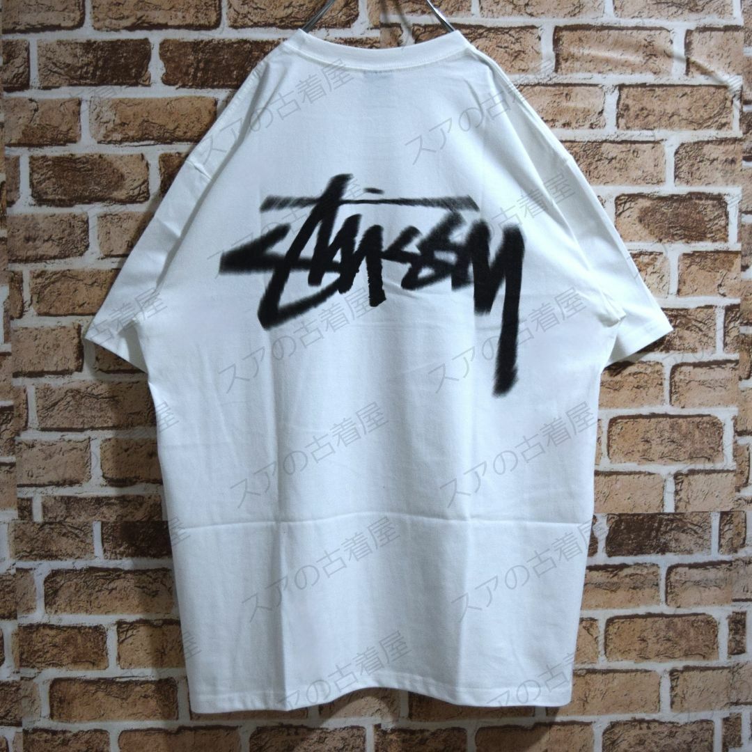 STUSSY(ステューシー)の《ステューシー》正規・新品タグ　DIZZYロゴ　ホワイト　XL　Tシャツ メンズのトップス(Tシャツ/カットソー(半袖/袖なし))の商品写真