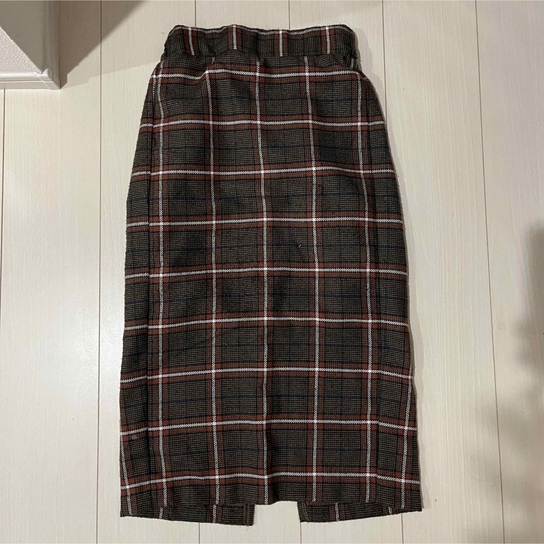 GU(ジーユー)のチェックスカート レディースのスカート(ロングスカート)の商品写真