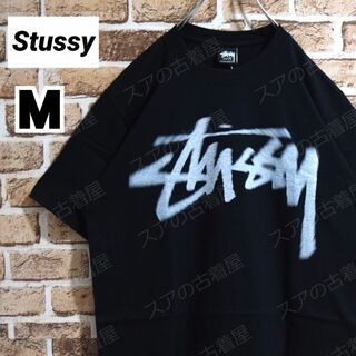 ステューシー(STUSSY)の《ステューシー》正規・新品タグ　DIZZYロゴ　ブラック　M　Tシャツ(Tシャツ/カットソー(半袖/袖なし))