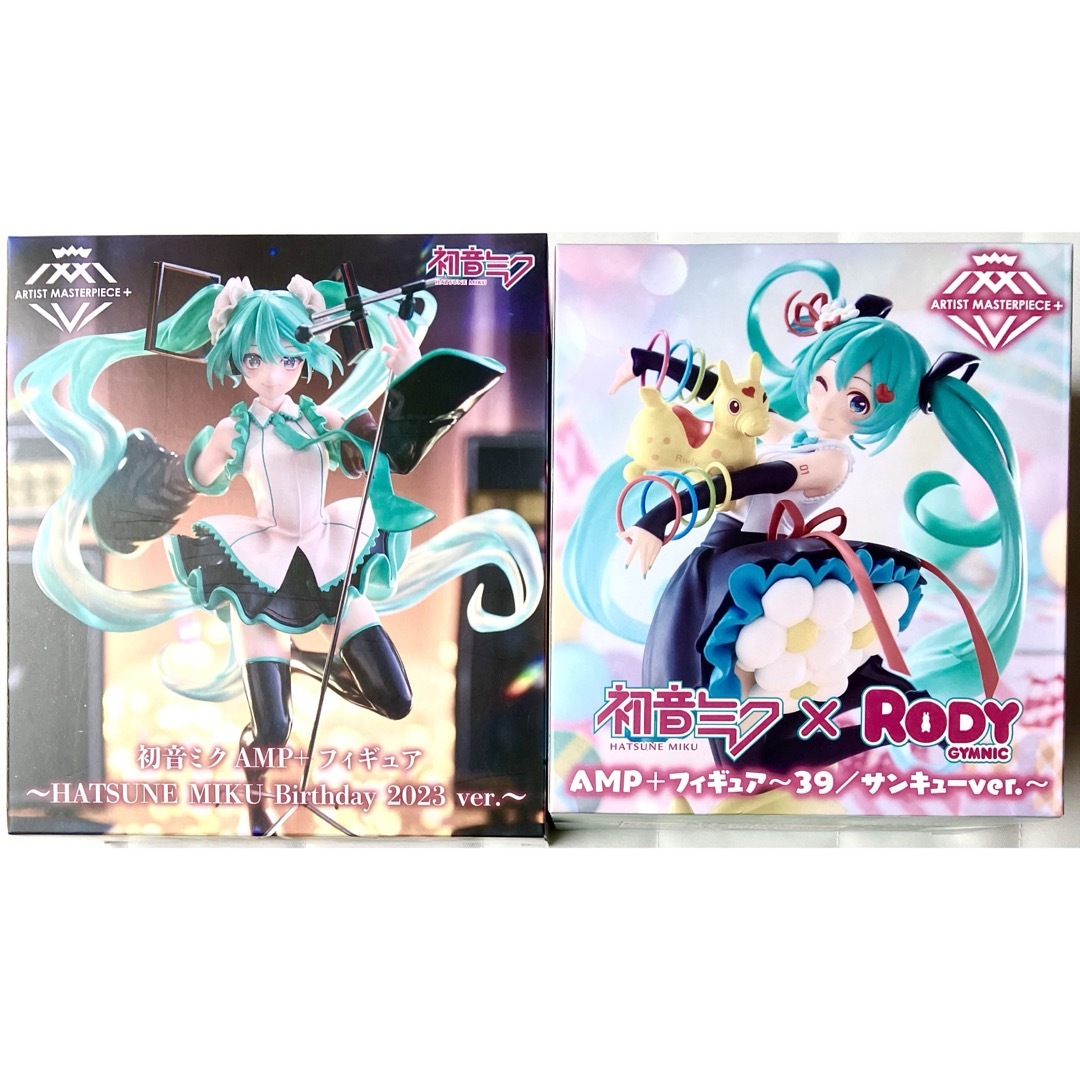 TAITO(タイトー)の初音ミクフィギュア(バースデー2023ver.＆×ロディ.サンキューver.) エンタメ/ホビーのフィギュア(アニメ/ゲーム)の商品写真