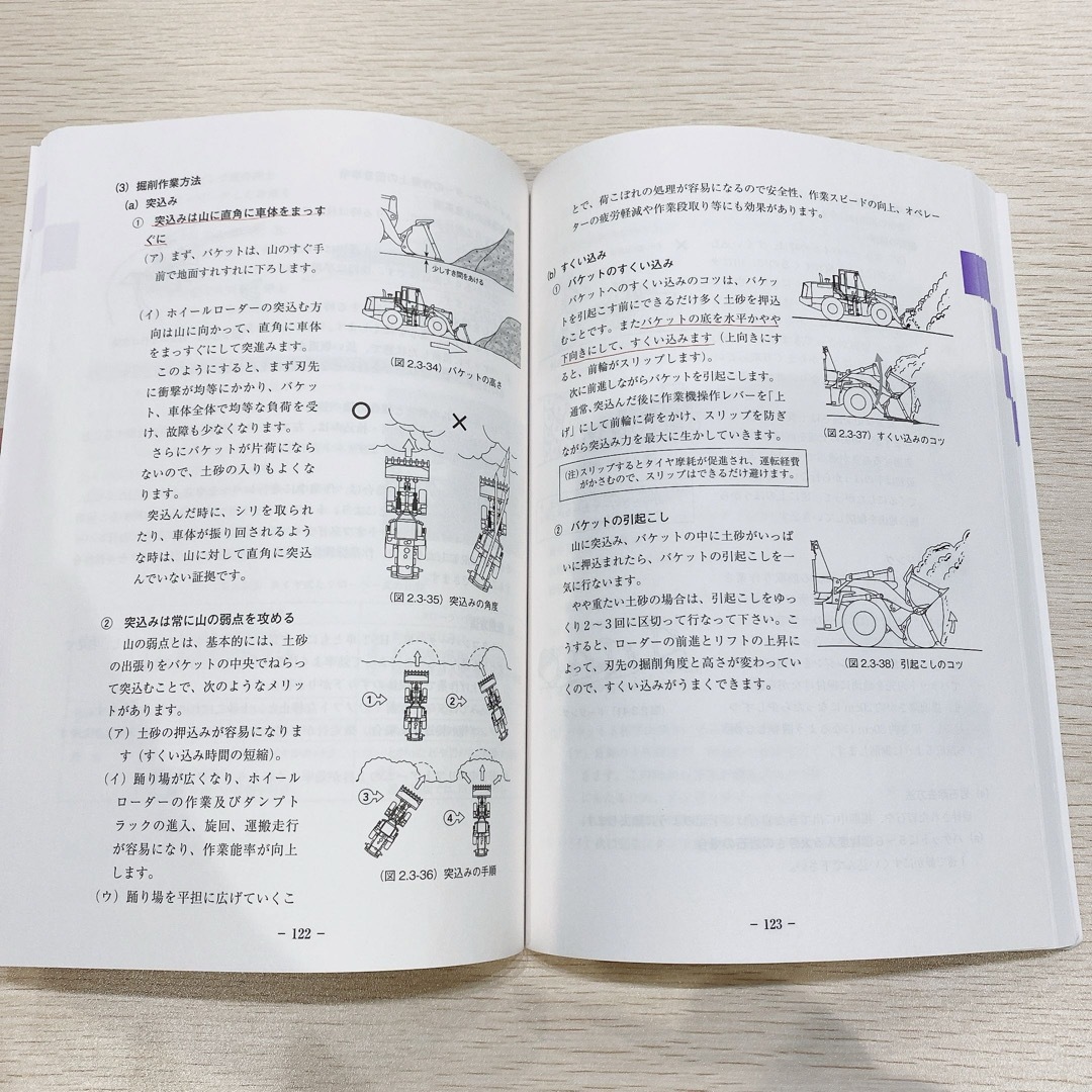 【美品】車両系建設機械 整地・運搬・積込み用及び掘削用　講習テキスト エンタメ/ホビーの本(資格/検定)の商品写真