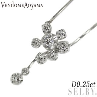 ヴァンドームアオヤマ(Vendome Aoyama)のヴァンドーム青山 Pt ダイヤモンド ペンダントネックレス 0.25ct(ネックレス)