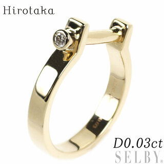 Hirotaka K10YG ダイヤモンド リング 0.03ct ピンキー(リング(指輪))