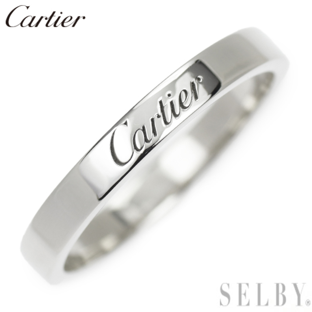 Cartier(カルティエ)のカルティエ Pt950 リング バンド 58号 レディースのアクセサリー(リング(指輪))の商品写真