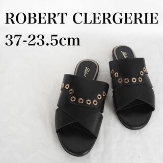 ROBERT CLERGERIE*サンダル*37-23.5cm*黒*M5952(サンダル)