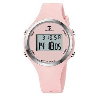 色:ピンクデジタル腕時計 レディース 子供腕時計 女の子 うで時計 おしゃれ(腕時計)